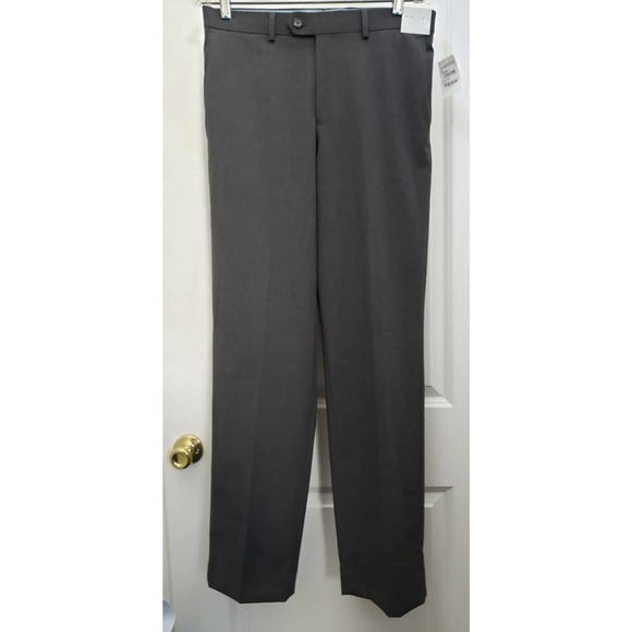 Nordstrom Other - Nordstrom Big Boys Lucas Dress Pants Gray Classic Fit Pocket Stretch Trousers 22